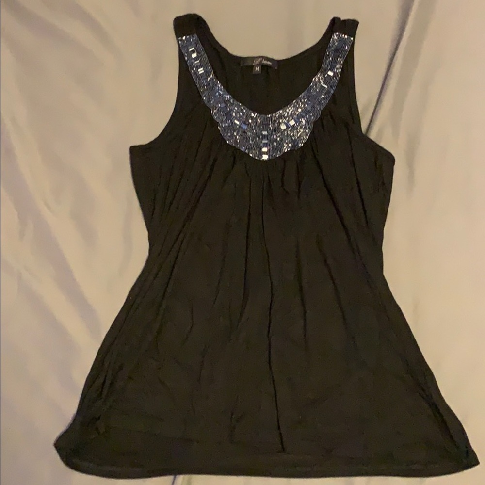 Black tank top